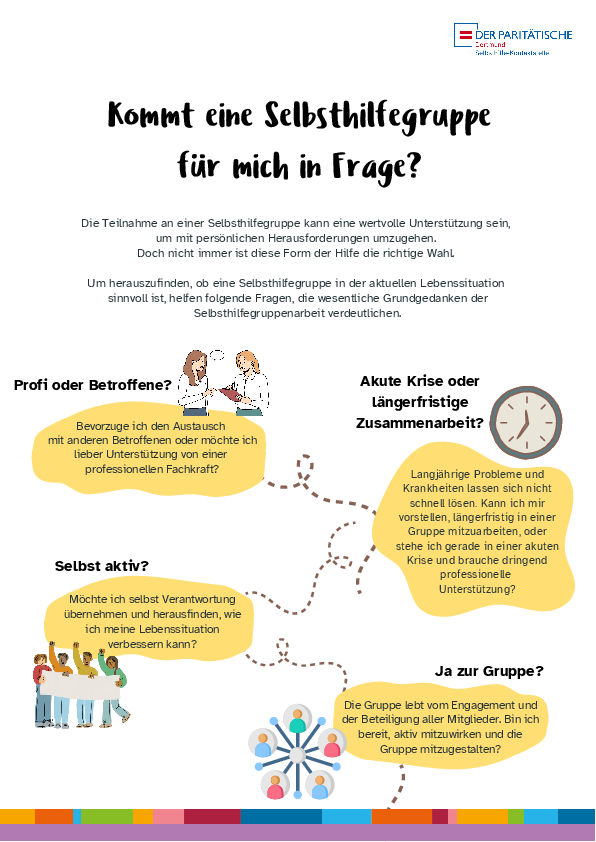 Kommt eine Selbsthilfegruppe für mich in Frage?