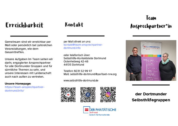 Flyer Team Ansprechpartner